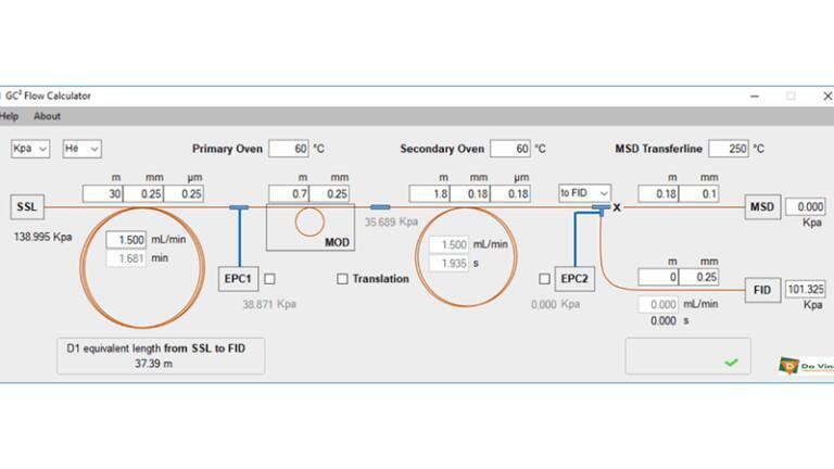 Figure Three: DVLS GC2 flow calculator